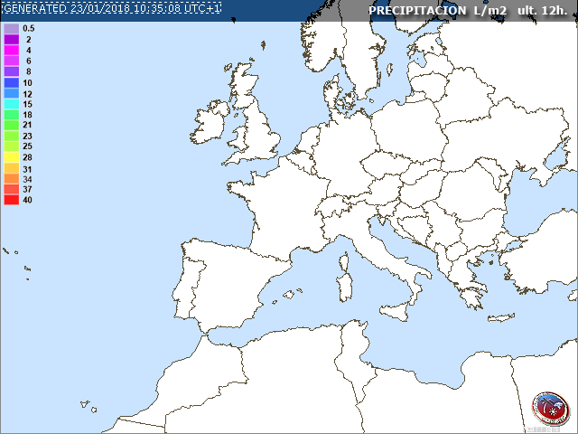 Precipitación Últimas 12 h