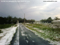 Granizada en La Partida de Algoros Elche