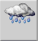 Lluvia débil por la tarde